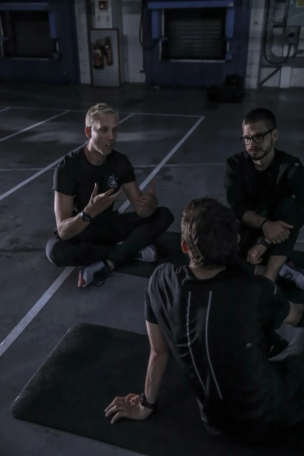 Charles and Chevy leading a blackout session